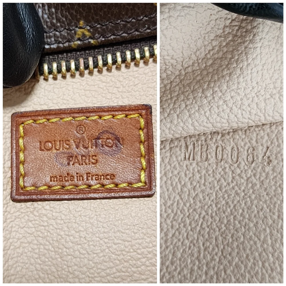 LOUIS VUITTON Monogram Canvas Trousse Toilette 28 Clutch Brown